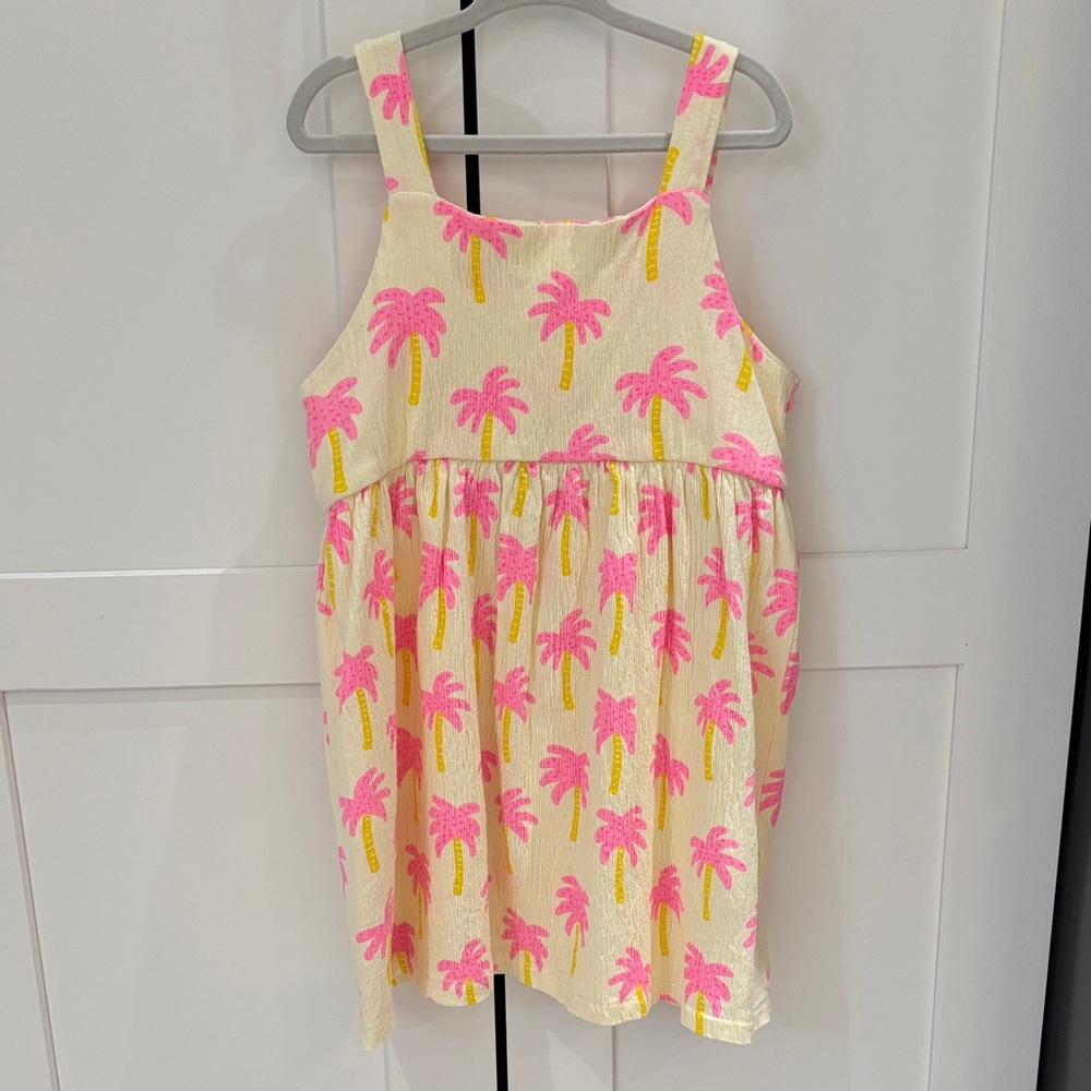 Zara Pink Palm Tree Girls Dress